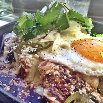Dove's Luncheonette - Red chile chicken enchiladas. - Southern Near Me - Chicago, Illinois