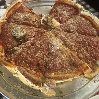 That's Amore Pizzeria - Meat Lover's Chicago Style Deep Dish Pizza - Italian Near Me - Metairie, Louisiana That's Amore Pizzeria - Meat Lover's Chicago Style Deep Dish Pizza - Italian Near Me - Metairie, Louisiana
