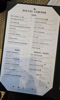 Menu photo 3 Social Corner- Coal Harbour Vancouver, BC