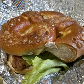 The Pretzel Shop - Grilled chicken pretzel - American Near Me - Pittsburgh, Pennsylvania The Pretzel Shop - Grilled chicken pretzel - American Near Me - Pittsburgh, Pennsylvania