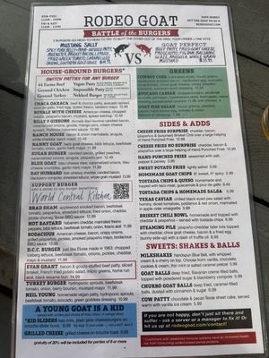 Menu photo 6 Rodeo Goat Rockwall, TX