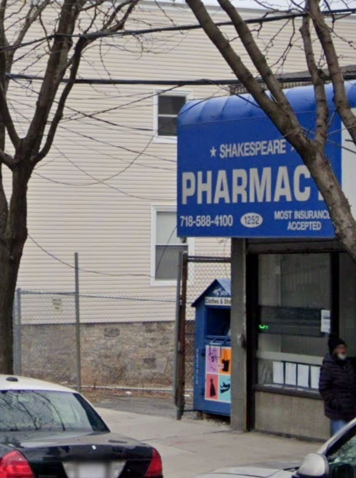 SHAKESPEARE PHARMACY 1252 Shakespeare Ave, Bronx, New York Pharmacy