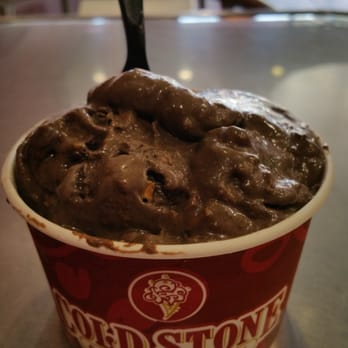 Cold Stone Creamery - Peanut Butter Cup Perfection with dark chocolate ice cream and Butterfinger extra mix - TRUE PERFECTION! - Ice Cream & Frozen Yogurt Near Me - Cypress, California Cold Stone Creamery - Peanut Butter Cup Perfection with dark chocolate ice cream and Butterfinger extra mix - TRUE PERFECTION! - Ice Cream & Frozen Yogurt Near Me - Cypress, California
