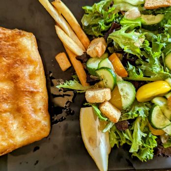 Dupont Centre Cafe - Fish and side salad - Beer, Wine & Spirits Near Me - Irvine, California Dupont Centre Cafe - Fish and side salad - Beer, Wine & Spirits Near Me - Irvine, California
