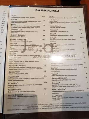 Menu photo 6 Jo:a Japanese Restaurant Silverdale, WA Menu photo 6 Jo:a Japanese Restaurant Silverdale, WA