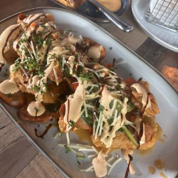 Drunch Eatery + Bar - Fried Grits & Shrimp - Breakfast & Brunch Near Me - Columbus, Ohio