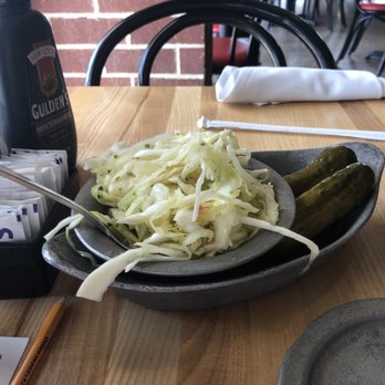 Katz's - Coleslaw and pickles. I'm not a big fan, but I'm not a big fan of these things anywhere. I tried a little bit, it wasn't bad. - Delis Near Me - Houston, Texas Katz's - Coleslaw and pickles. I'm not a big fan, but I'm not a big fan of these things anywhere. I tried a little bit, it wasn't bad. - Delis Near Me - Houston, Texas