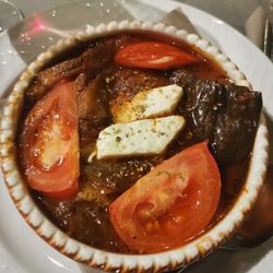 Taverna Mykonos - Lamm Topf mit Auberginen