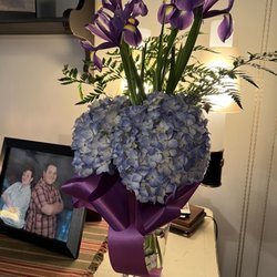 Brian's Country Greenery - Hydrangeas & Iris.