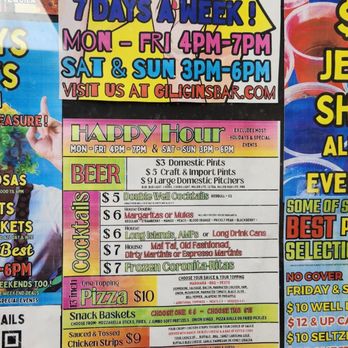 Giligins - Happy hour menu 2026 - Bars Near Me - Scottsdale, Arizona Giligins - Happy hour menu 2026 - Bars Near Me - Scottsdale, Arizona