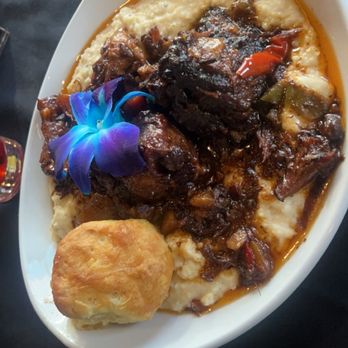 Noir Kitchen & Cocktails - Oxtail and grits! - Soul Food Near Me - Nashville, Tennessee Noir Kitchen & Cocktails - Oxtail and grits! - Soul Food Near Me - Nashville, Tennessee