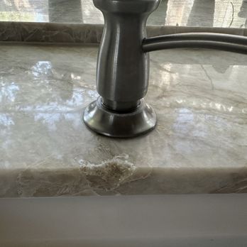The Stone Alchemist - This chunk just fell out when I wiped it off with a sponge - Countertop Installation Near Me The Stone Alchemist - This chunk just fell out when I wiped it off with a sponge - Countertop Installation Near Me