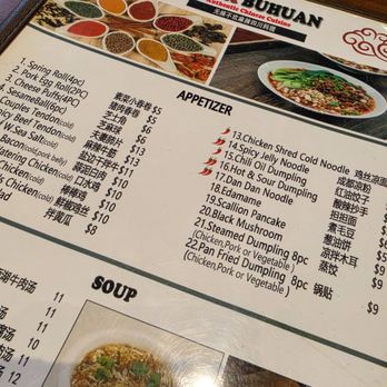 Wula Buhuan - Menu - Szechuan Near Me - Houston, Texas