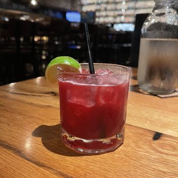 Whiskey Cake Kitchen And Bar - Strawberry Hibiscus Margarita - New American Near Me - Stafford, Texas Whiskey Cake Kitchen And Bar - Strawberry Hibiscus Margarita - New American Near Me - Stafford, Texas