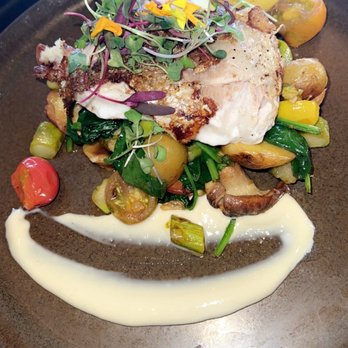 C Level - White Fish and veggies - New American Near Me - San Diego, California C Level - White Fish and veggies - New American Near Me - San Diego, California