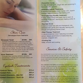 Unique Nails & Spa Salon - Inside menu (facials, eyelashes, description of services, service & safety) - Nail Salons Near Me - Burbank, California Unique Nails & Spa Salon - Inside menu (facials, eyelashes, description of services, service & safety) - Nail Salons Near Me - Burbank, California