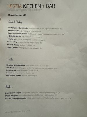 Menu photo 1 Hestia Kitchen + Bar Richmond, BC