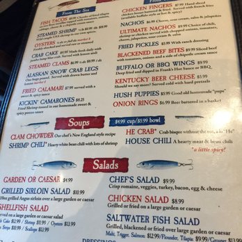 Captain Woodys - Menu - Seafood Near Me - Bluffton, South Carolina