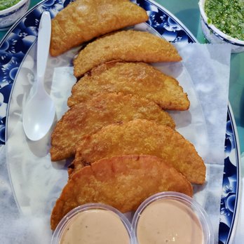 Las Islas Marias - Shrimp n cheese empanadas. Give me more! - Seafood Near Me - Gardena, California