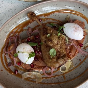 OEB Breakfast - Duck confit crostini - Breakfast & Brunch Near Me - Burnaby, British Columbia OEB Breakfast - Duck confit crostini - Breakfast & Brunch Near Me - Burnaby, British Columbia