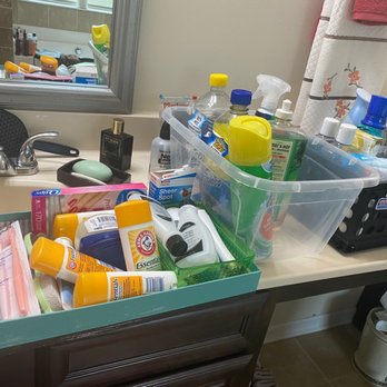 Organization To The Rescue - All the traveling sundries overdoing my space just call organization to the rescue to fix this mix - Home Organization Near Me