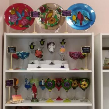 Manchester Craft Market - Glass Painting on glassware - Arts & Crafts Near Me - Manchester, New Hampshire