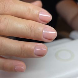 Jolanta Nails - AFTER! Jolanta was able to give me a natural look with almond shape on my short nails.