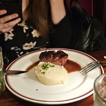 Mike's American - 8oz filet mignon and mashed potatoes $48 - American Near Me - Springfield, Virginia