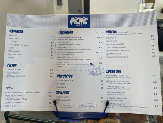 Menu photo 1 Picnic coffee Los Angeles, CA Menu photo 1 Picnic coffee Los Angeles, CA