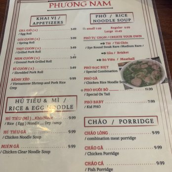 Phuong Nam Restaurant - Menu - Vietnamese Near Me - Garland, Texas