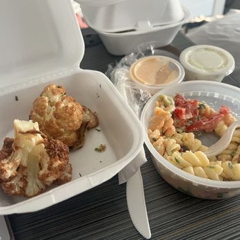 Arabella Mediterranean Kitchen + Grill - Pasta salad side . cauliflower side - Mediterranean Near Me - Pearland, Texas