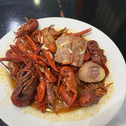 The star of the evening yummy crawfish