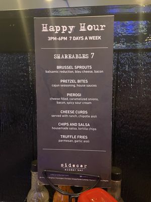 Menu photo 2 Sidecar Slider Bar Sterling Heights, MI Menu photo 2 Sidecar Slider Bar Sterling Heights, MI