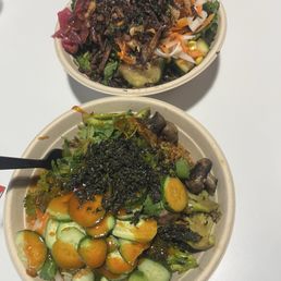 Salmon and bbq beef Salmon and bbq beef