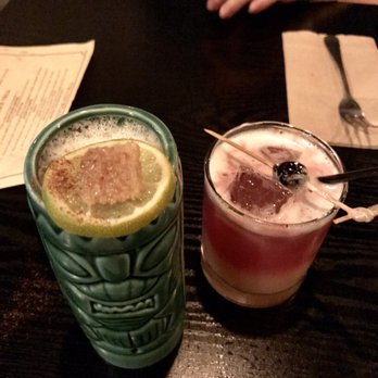 The State - The Burning Man ($10) - they light this one on fire! & The Eastside Sour ($9) - New American Near Me - Redlands, California