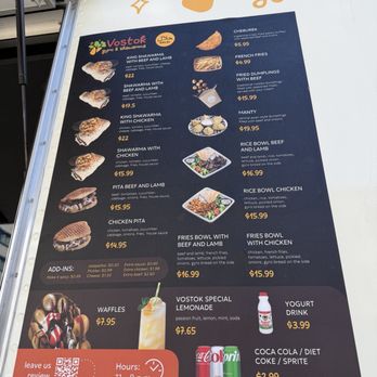 Vostok - Menu - Halal Near Me - San Francisco, California Vostok - Menu - Halal Near Me - San Francisco, California
