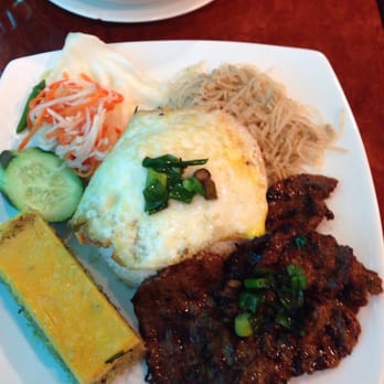 Com Tam Thanh - Broken Rice Plate. Excellent. With Steam Pork Cake! - Vietnamese Near Me - San Jose, California Com Tam Thanh - Broken Rice Plate. Excellent. With Steam Pork Cake! - Vietnamese Near Me - San Jose, California