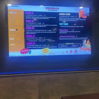 Underdog Hot Chicken - Menu - Chicken Wings Near Me - Boston, Massachusetts
