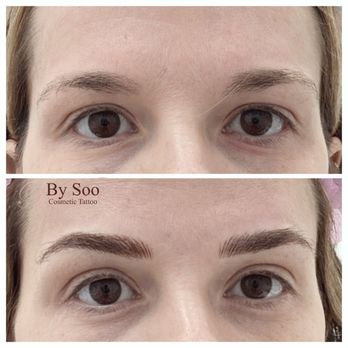By Soo Cosmetic Tattoo - Nanoblading right after the first session - Permanent Makeup Near Me - Arcadia, California By Soo Cosmetic Tattoo - Nanoblading right after the first session - Permanent Makeup Near Me - Arcadia, California