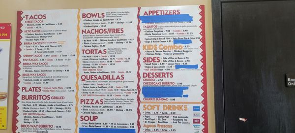 Menu photo 6 Taco Bros Bakersfield, CA