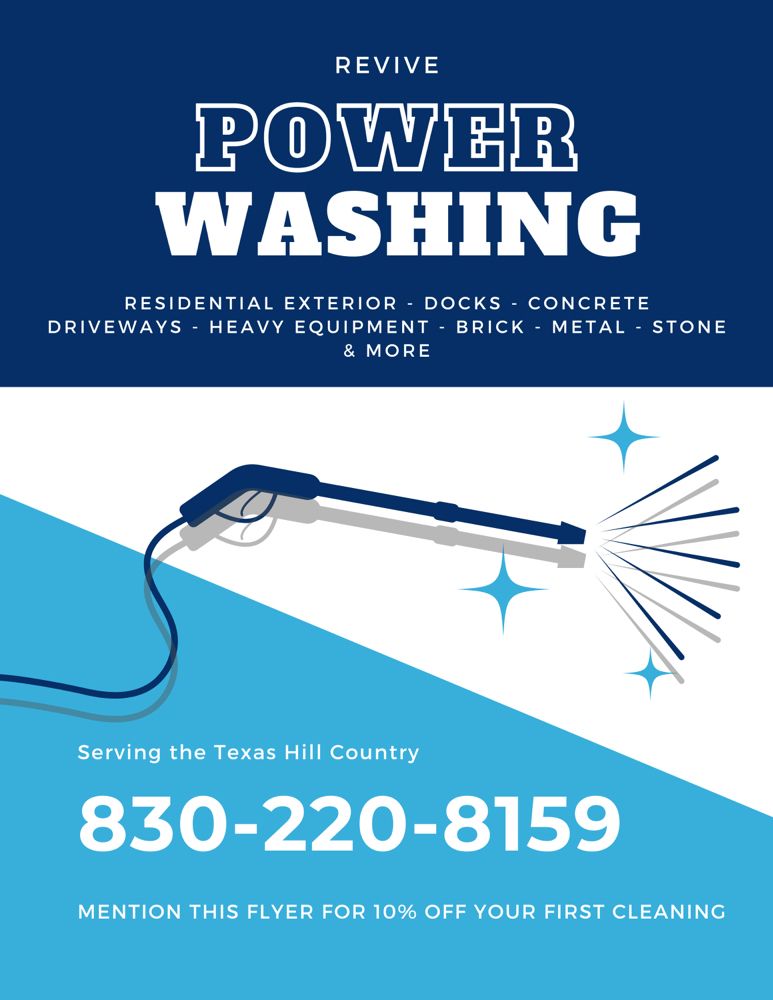 Revive Power Washing REVIVE POWER WASHING - Marble falls, TX - Yelp
