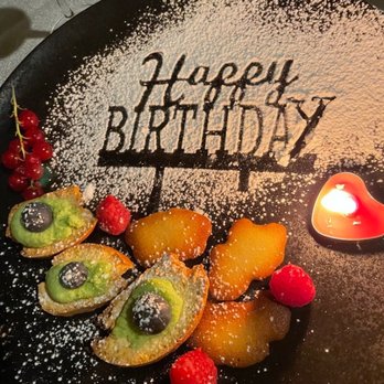 Ambrosia Rooftop Restaurant & Bar - Congratulations for my birthday from restaurant :)  Thank you very much! - Italian Near Me - Rome, RM