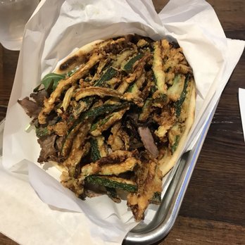 Yeeroh - Lamb gyro with arugala and zucchini fries... Excellent! - Greek Near Me - Philadelphia, Pennsylvania