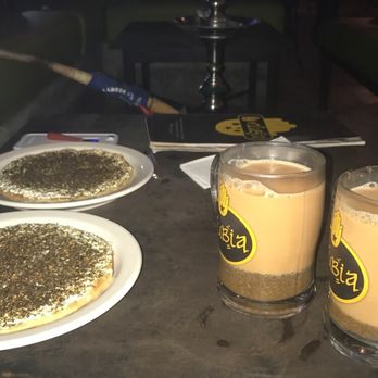 Nubia Cafe - The cheese and zaatar 'pizza' and tea w/ milk - Middle Eastern Near Me - Anaheim, California Nubia Cafe - The cheese and zaatar 'pizza' and tea w/ milk - Middle Eastern Near Me - Anaheim, California