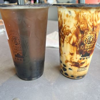 Tiger Sugar - Oolong and number 5 milk tea - Bubble Tea Near Me - Columbus, Ohio
