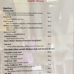 Basic Menu.