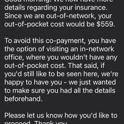 Navy Yard Dental - Actual text convo.