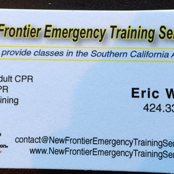 New Frontier Emergency Training Services - First Aid Classes Near Me New Frontier Emergency Training Services - First Aid Classes Near Me