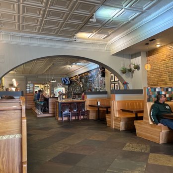 Backcountry Burger Bar - Inside booths and bar - New American Near Me - Bozeman, Montana