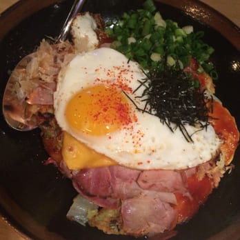RAMEN-SAN - Okonomiyaki with Berkshire Ham and American Cheese $6 well spent!!!! - Ramen Near Me - Chicago, Illinois RAMEN-SAN - Okonomiyaki with Berkshire Ham and American Cheese $6 well spent!!!! - Ramen Near Me - Chicago, Illinois